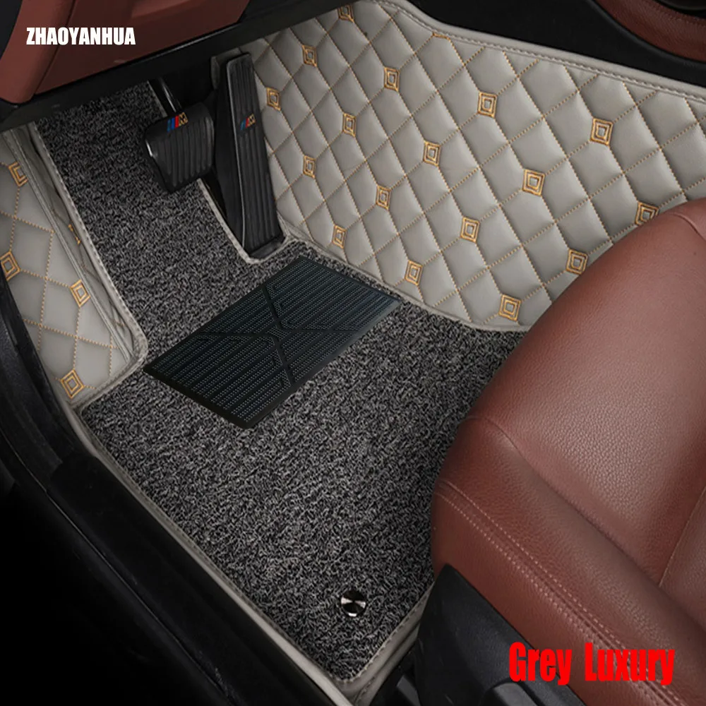 ZHAOYANHUA Car floor mats for Toyota Sequoia 4Runner5D heavy duty all weather car-styling leather carpet floor liners(2008-now)