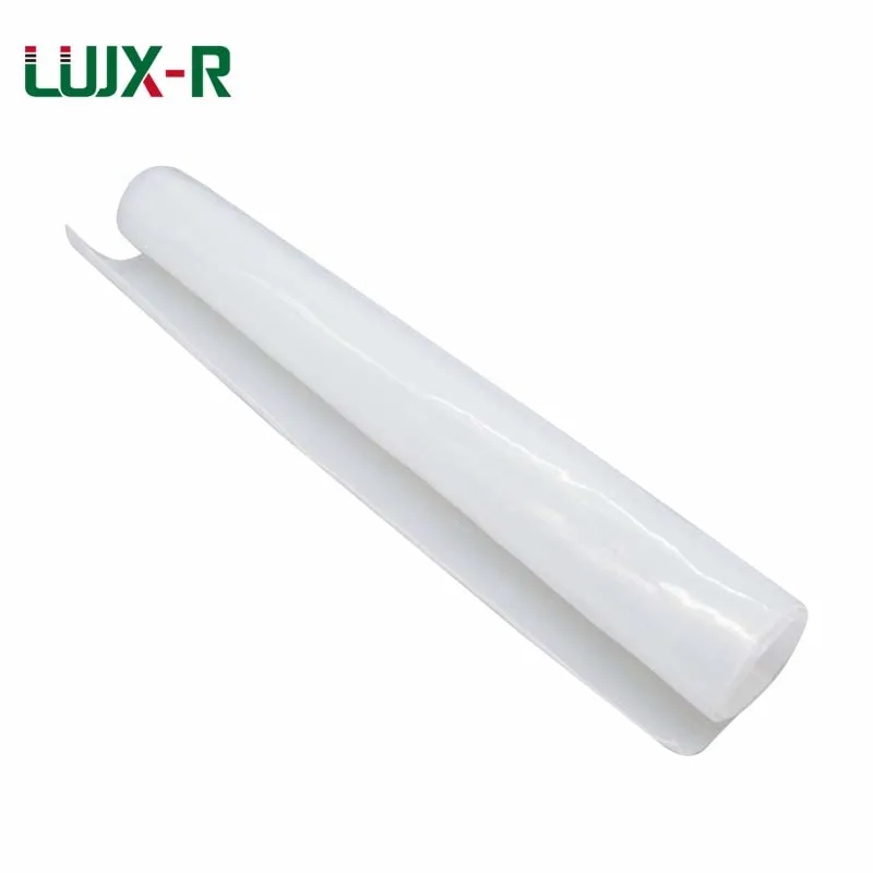 LUJX-R 500*500mm Silicone rubber Sheet Heat Resistant Thickness 0.5/1/1.5/2/3/4/5 White clear translucent Rubber Gasket Sheet