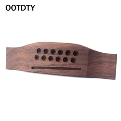 OOTDTY – pont en bois de rose pour accessoires de guitare acoustique à 12 cordes, pièce de rechange