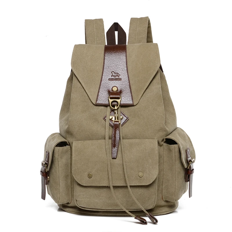 

Men's Backpack Casual Vintage Canvas Rucksack Schoolbags Satchel School Shoulder Bag Back Pack Bolsas Mochilas Feminina