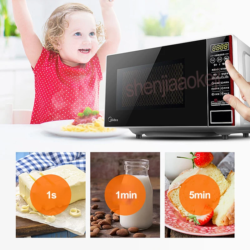 電子レンジ M1-L202B 家庭用インテリジェント多機能電子レンジローストチキン、ケーキ、解凍、消毒用 220v 700 ワット