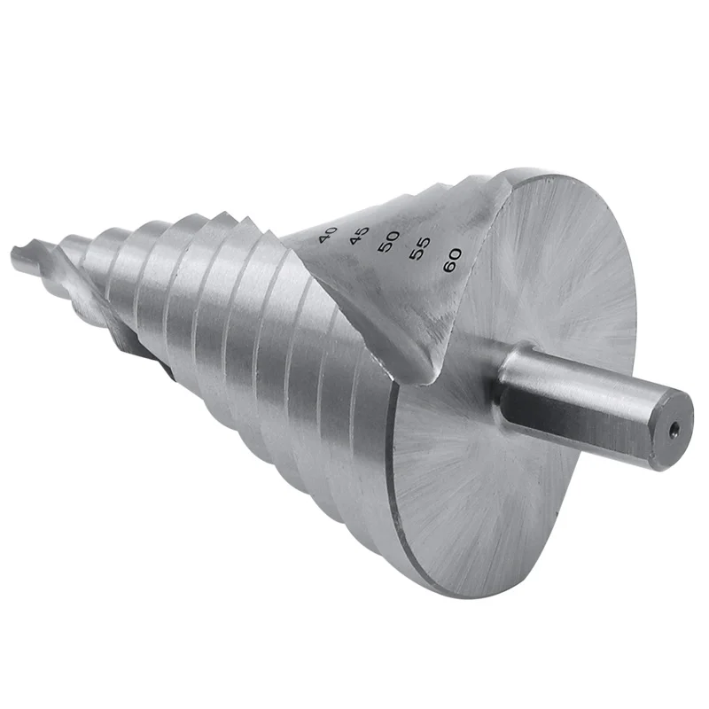 Cono Foro Opener Cutter Passo Punta del trapano HSS 6-60mm In Acciaio Del Metallo Foro Cutter bit Strumento di Potere Uso