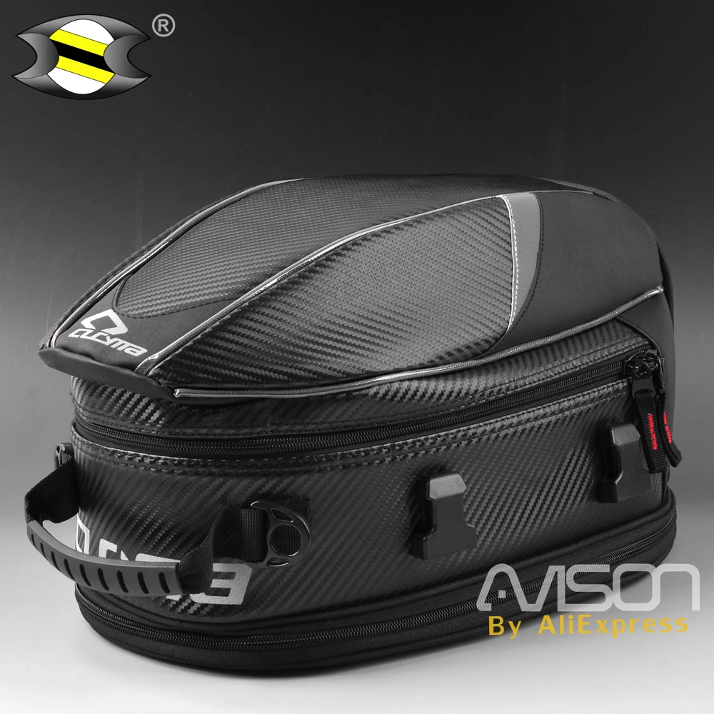 Motorcycle Tail Bags Waterproof Back Seat Bags Kit Travel Bag Motorbike Scooter Sport Luggage Rear Seat Rider Bag Pack