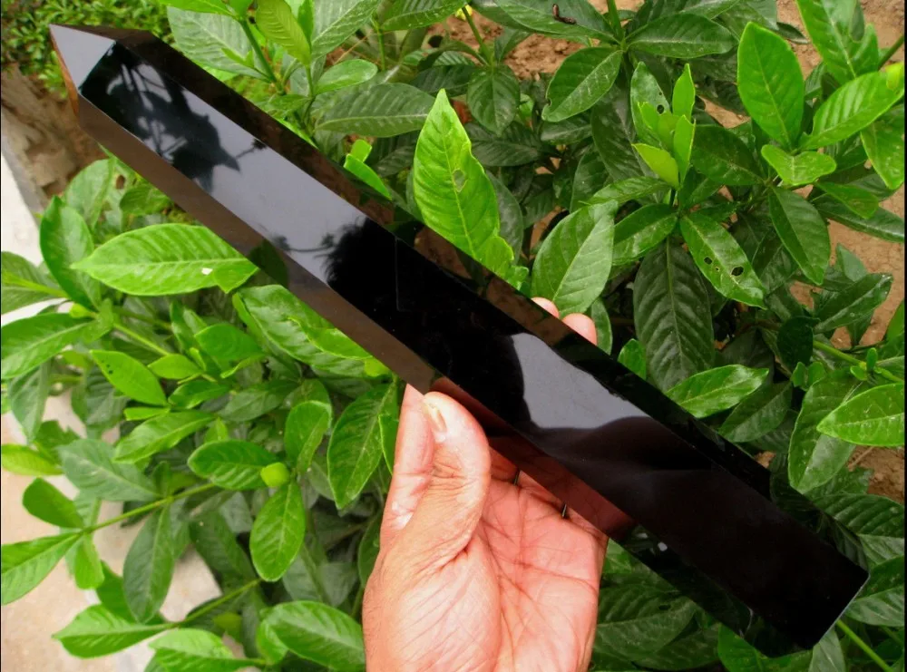 

TOP!!! 3.08LB natural .obsidian quartz crystal point wand healing