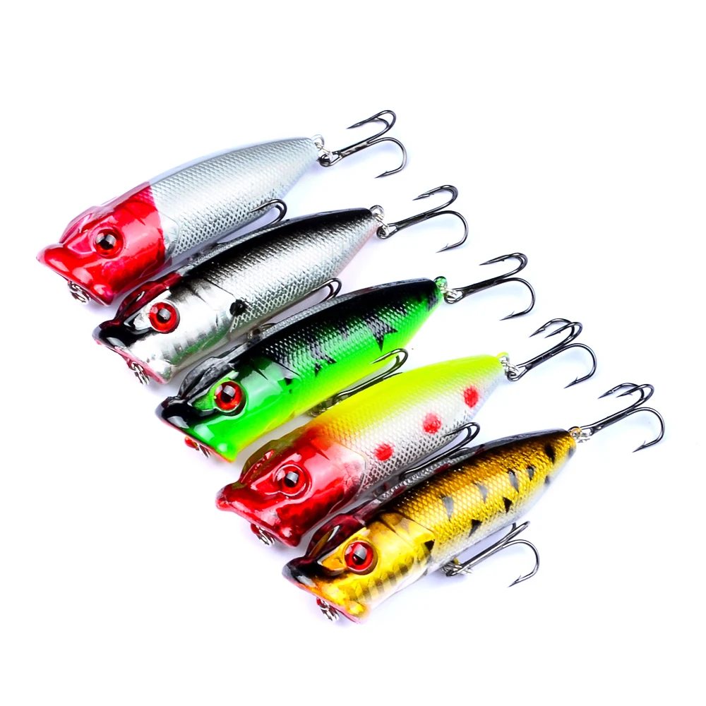 1Pc Popper Fishing Lures 7cm 12g Floating Hard Artificial Bait Wobblers Crankbait Bass Pike Pesca Japan Carp Fishing Tackle