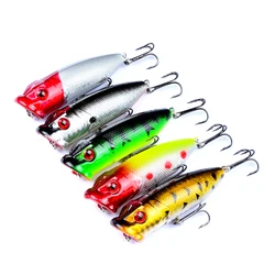 1Pc Popper Fishing Lures 7cm 12g Floating Hard Artificial Bait Wobblers Crankbait Bass Pike Pesca Japan Carp Fishing Tackle