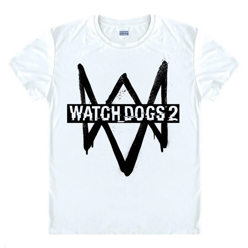 Coolprint Anime Shirt Watch Dogs T-Shirts Multi-style Short Sleeve Action Adventure Game Aiden Pearce Cosplay Motivs Shirts