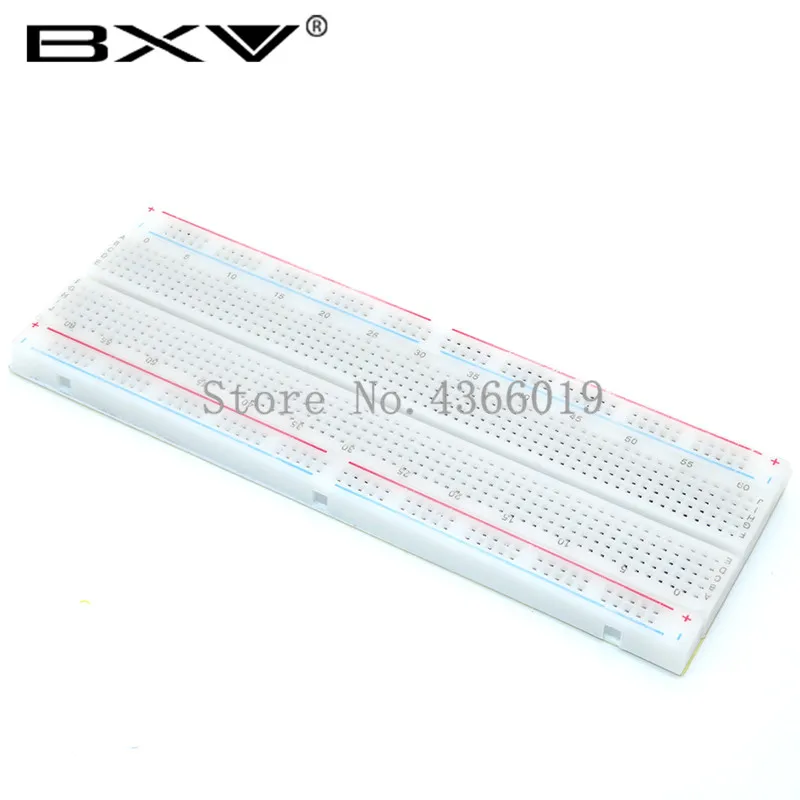 3.3V/5V MB102 Breadboard power module+MB-102 830 points Solderless Prototype Bread board kit +65 Flexible jumper wires