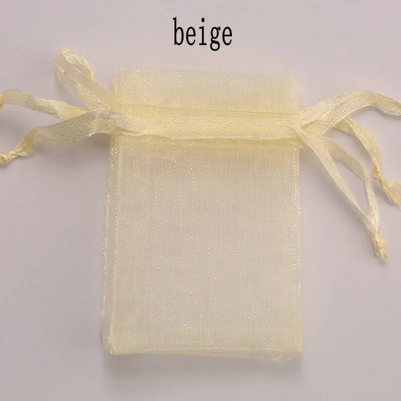 Wholesale 16 color 100pcs/lot 9*12cm organza Christmas wedding gift bags candy bag jewelry packing drawable organza bags&pouch