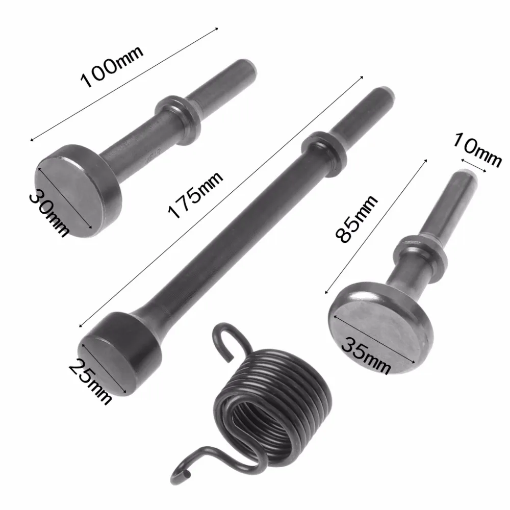 3PCS Smoothing Pneumatic Air Hammer BitS Long Bit Tool &1* Spring Tire Repair