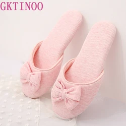 GKTINOO – jolies pantoufles d'hiver pour femmes, pour chambre à coucher intérieure, en coton doux, chaudes, pour invités adultes