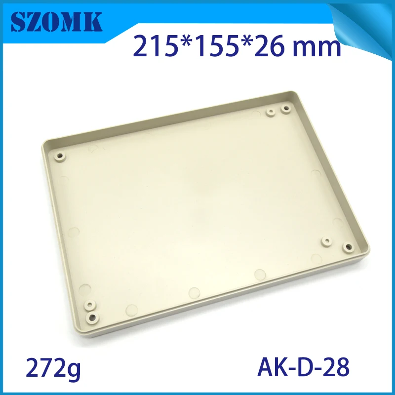 1Piece 215*155*26mm szomk customizable plastic box for electronics enclosure housing standard abs plastic casing device box