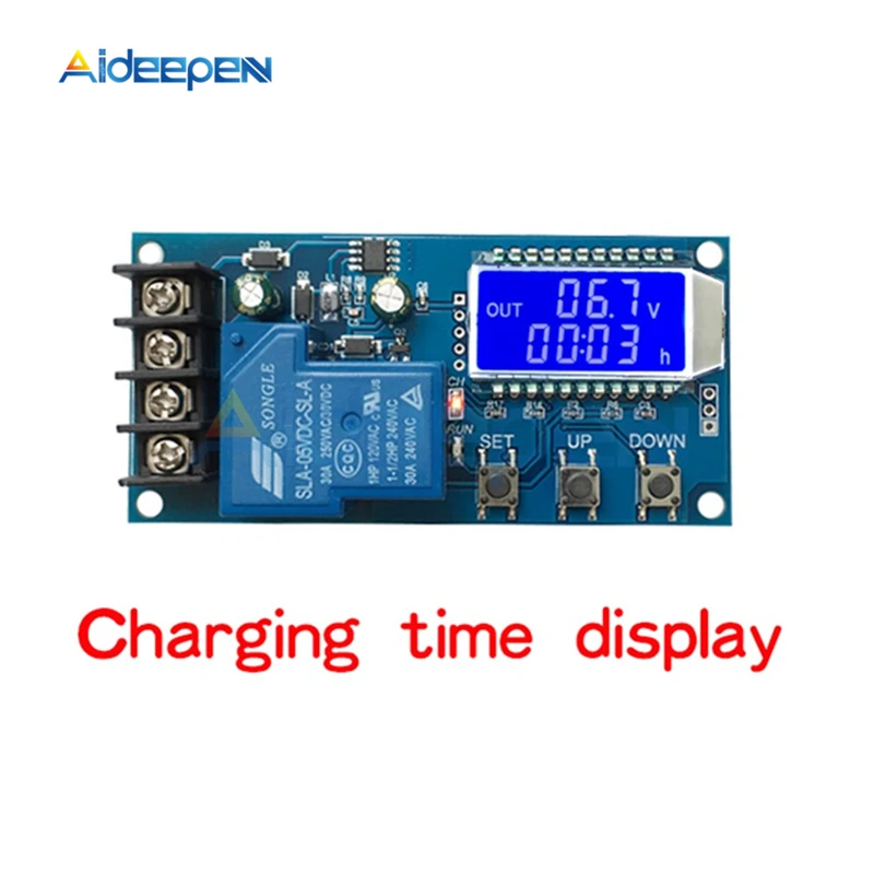 Imagem -04 - Módulo de Controle de Carregador de Bateria de Lítio Controle de Carregamento Automático Placa de Controlador de Proteção de Sobrecarga 20a 30a 660v