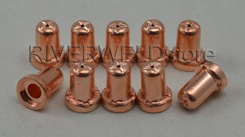 PT-31 LG-40 Plasma Cutting Cutter Torch Consumables Extended Nozzles TIPs 18866L Fit CUT40 CUT-50D CT-312, 10PK