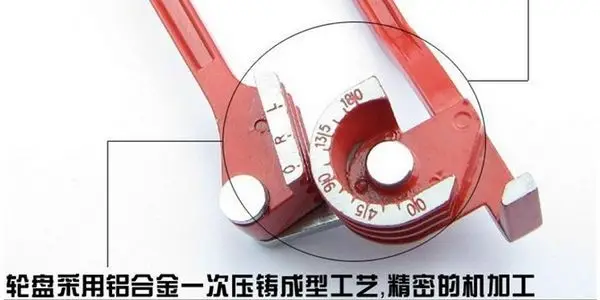 hongkong brand multi-use soft copper/ Aluminum tube red 90degree SAE tube bender bending range:1/4