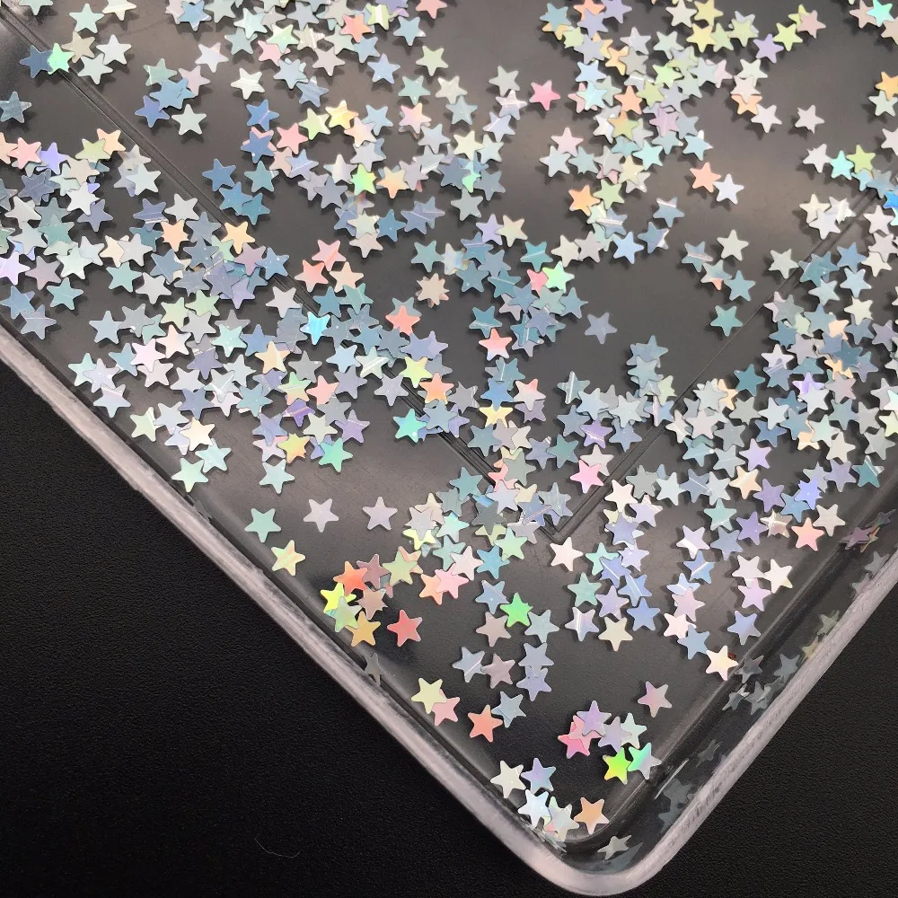 20g/Pack Ultrathin 3mm Star Sequins Nail Glitter Paillettes Laser Silver Eo-Friendly PET Sequin Nails art Manicure Material