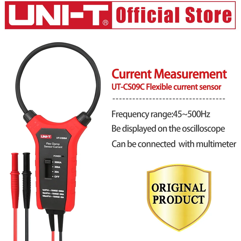 UNI-T UT-CS09C Flex Clamp Sensor High Current Flexible Current Sensor Oscilloscope Probe Current Probe Original product