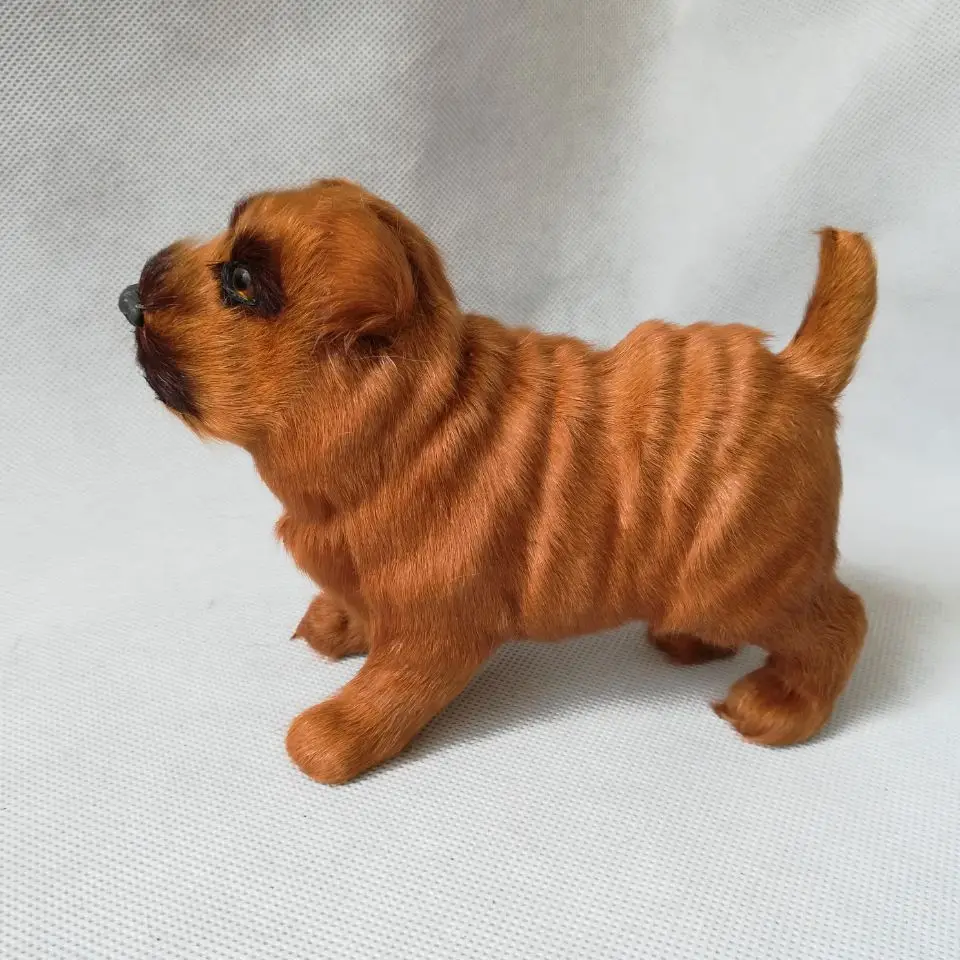 Echt leben spielzeug puppy modell shar pei hund 15x13cm harte modell zu hause dekoration spielzeug geschenk h1887