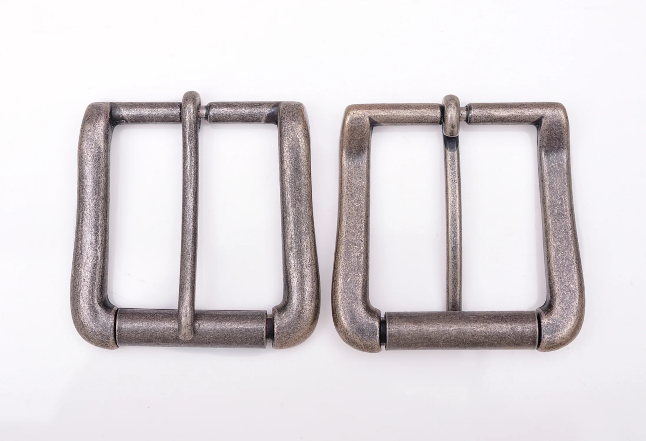 61X61MM (Inner40mm)  Vingate Silver Two-Tone Heavy Square Roller Single Prong Pin Belt Buckle