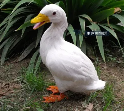 

simulation duck 19x14x30cm toy model polyethylene&furs duck model home decoration props ,model gift d132