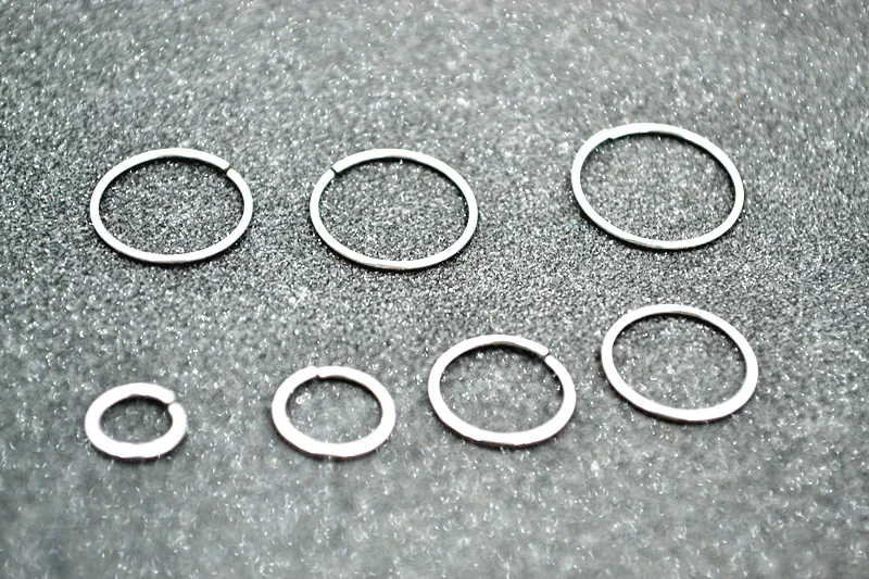 100pcs/lot Free Shipping Surgical Steel Punk Open Seamless Septum Hoop Nose Ring Earring Body Piercing