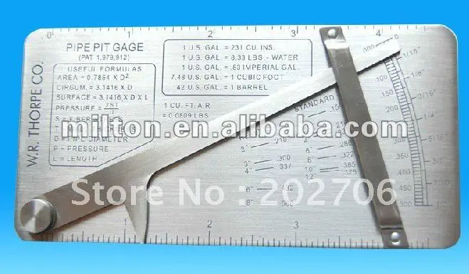Imagem -06 - Calibre de Solda do Poço da Tubulação da Inspeção do Encanamento do Au-pé