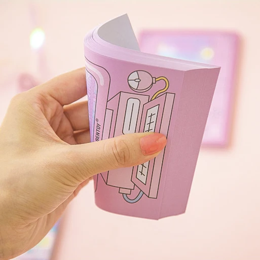 5 قطعة/الوحدة لطيف الوردي اللون جميل القرطاسية الكرتون الكمبيوتر النمذجة لوحات مذكرة هدايا للأطفال أطفال اللوازم المكتبية المدرسية #5