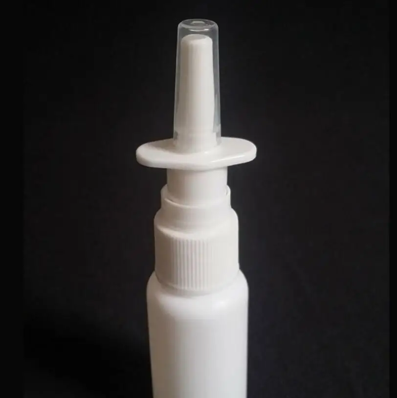 1000PCS/Lot 25 ML Nasal Spray Bottle, Medical Spray Bottle, PE Plastic White Spray Bottle wholesale