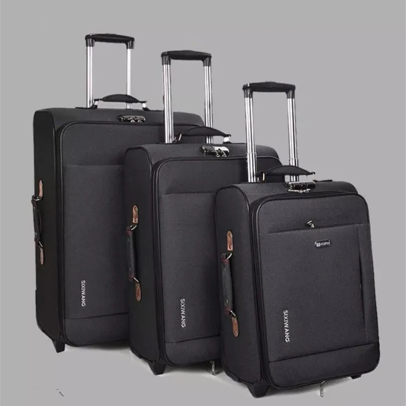 

New business rolling luggage large capacity Oxford travel suitcase trolley box men women boarding luggage bag 20"24"28" inch