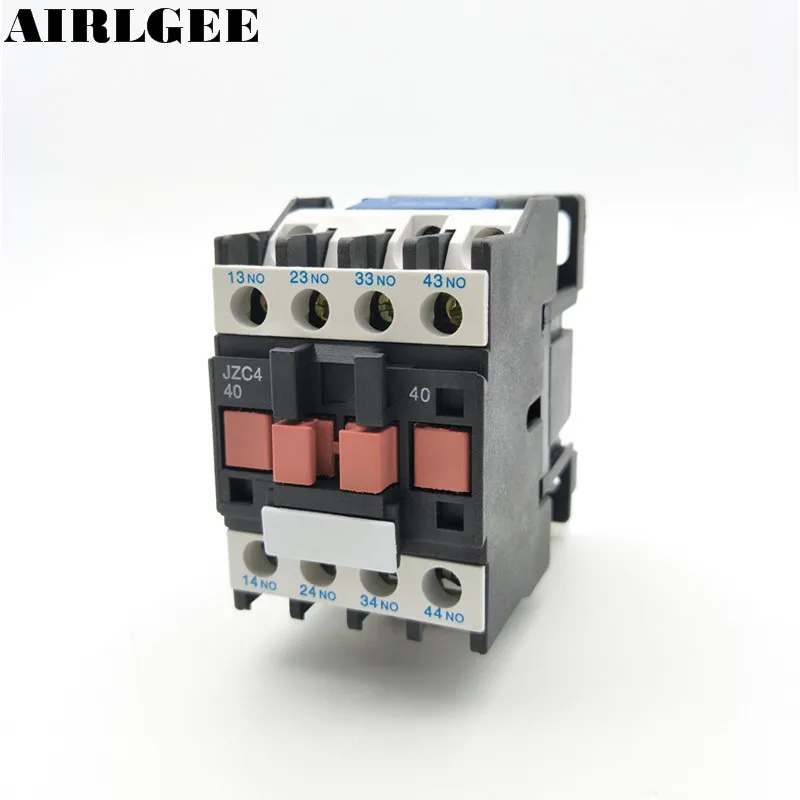 JZC4-40 4NO Contactor relay 3P Three Pole 24 36 110 220 380V Coil AC Contactor 10A Ui 690V