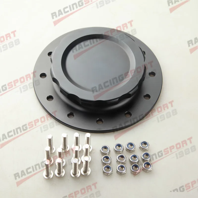 

7618A Billet Aluminum Fuel Cell Cap Assembly For RCI Fuel Cells 4" OD Black