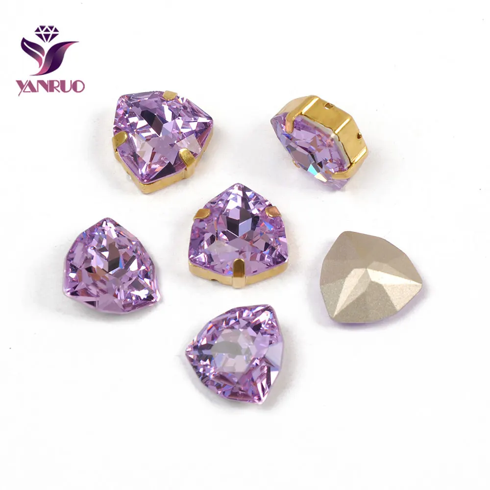 YANRUO 4706 Trilliant фиолетовый, фиолетовый, для шитья, искусственное стекло, ювелирные изделия, DIY