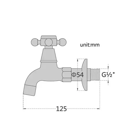 Längsta kran för utomhusträdgård svart mässing väggmonterad badrumshörn tvättmaskin kran bad toalett mopp pool kranar 12 best sales mässingskran - №6