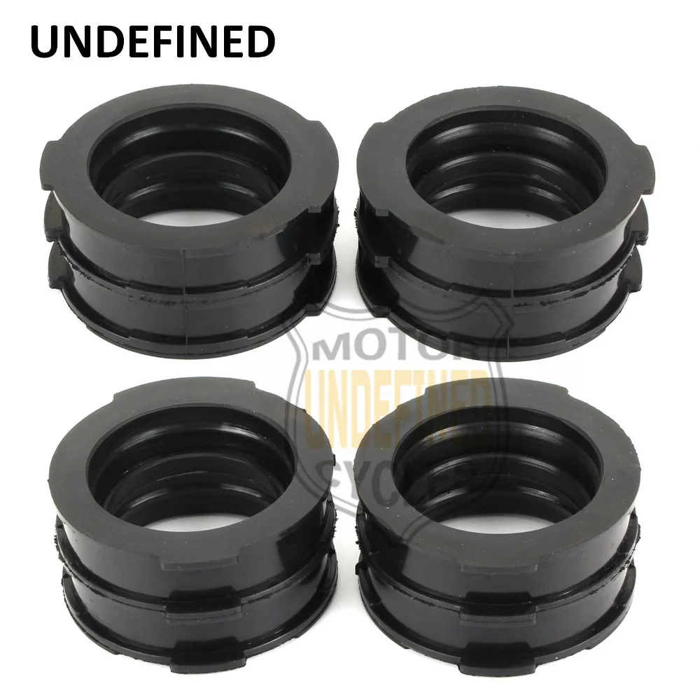 4x Motorcycle Bike Carburetor Carb Intake Manifold Joint Boots Set For Yamaha VMAX 1200 V-MAX 1200 VMX12V 1985-2007 UNDEFINED