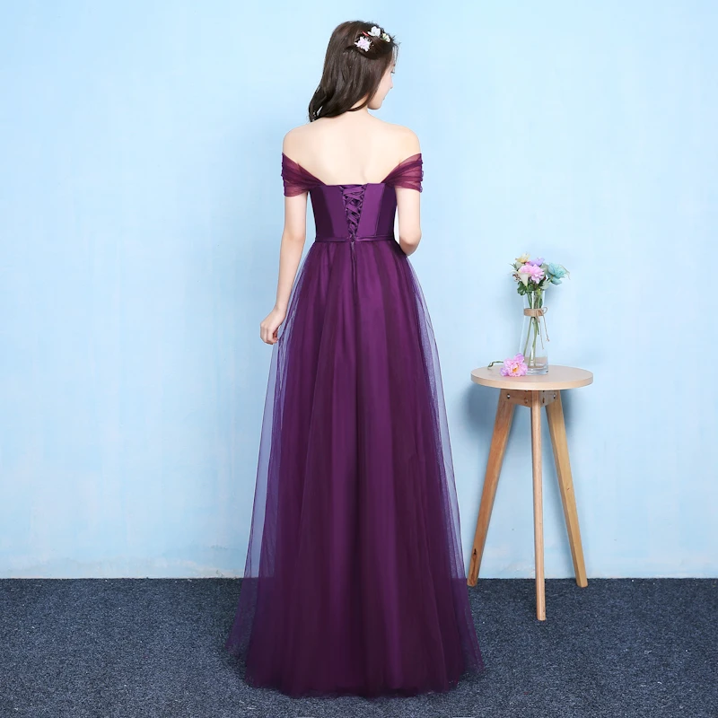 Lady beauty 2019 Robe De Soiree purple Slit Long Evening Dresses women fashionable Formal Gown Long Prom Dresses robe rouge