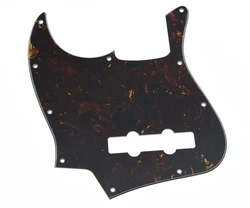 4 String Jazz J Bass Pickguard Left Handed Scrach Plate Dark Tortoise for Fender