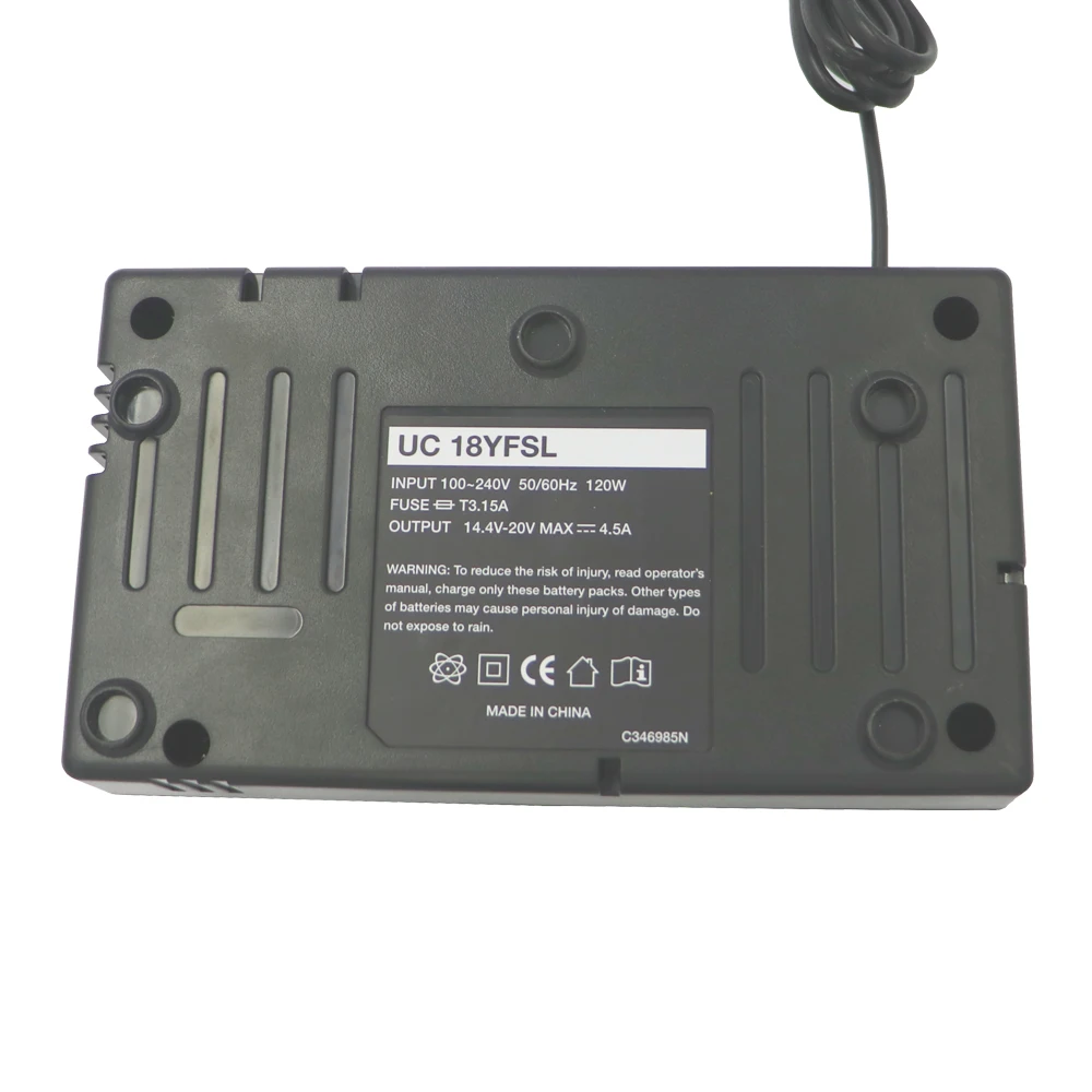 UC18YFSL Lithium Battery faster Charger for HITACHI battery OUTPUT14.4V-18V 4.5A INPUT 100-240V 50/60Hz 120w Drill Charger