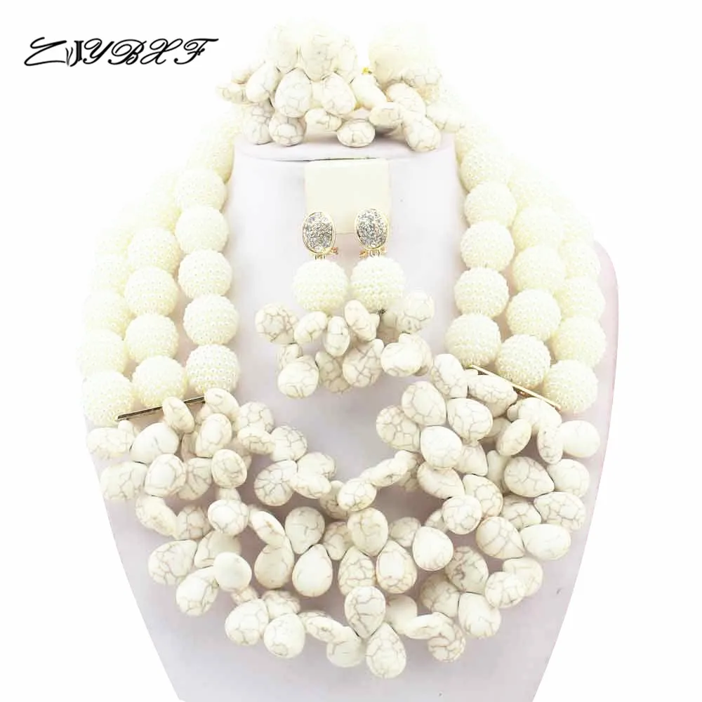 

Nigerian Wedding African Beads Rushed Classic Women 2019 Jewelry Sets New Arrived Nigeria Set Necklace Africa Beads HD5628