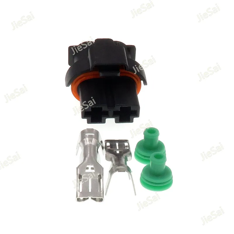 2 Pin 1544361-1 Car Electronic Fan Plug Automotive Connector With Pins And Seals For Peugeot Citroen