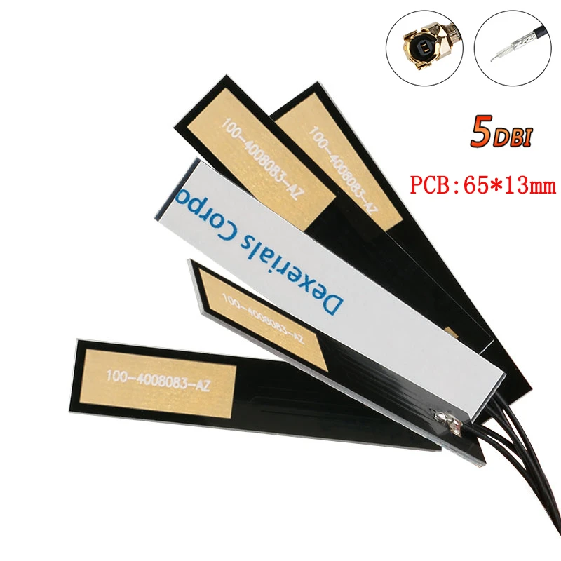 10Pcs/2pcs GSM/GPRS/CDMA 2G 3G 4G Internal Antenna 5DBI PCB Built IN Circuit Board Antenna 1.13 Line 15cm Long IPX Connector