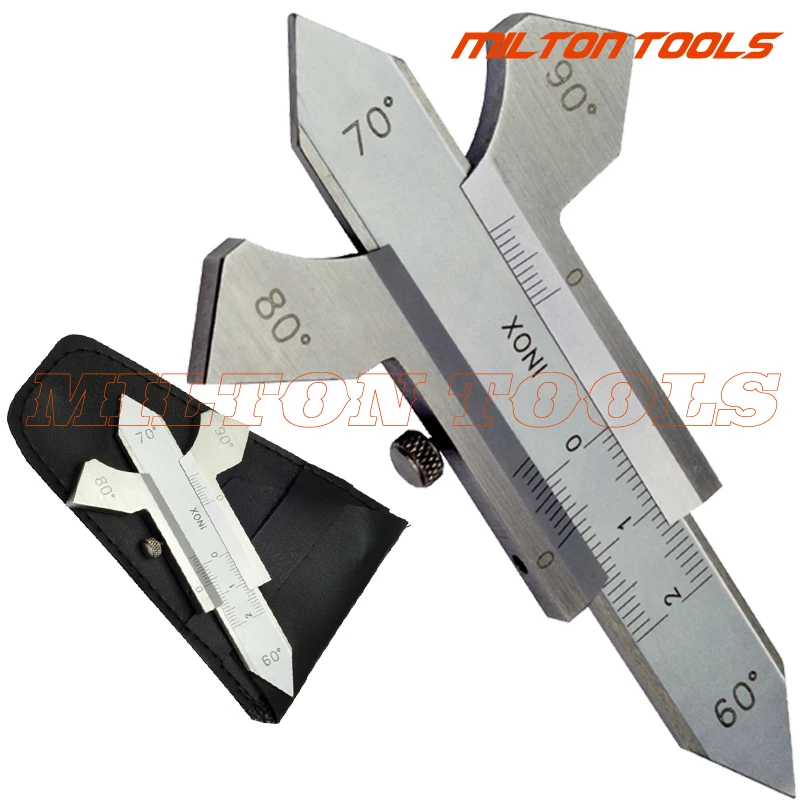 Welding Gauge Weld Inspection Gage Weld Seam Bead/Fillet/Crown Test Ulnar Ruler 60 70 80 90 Degree Angle Measure