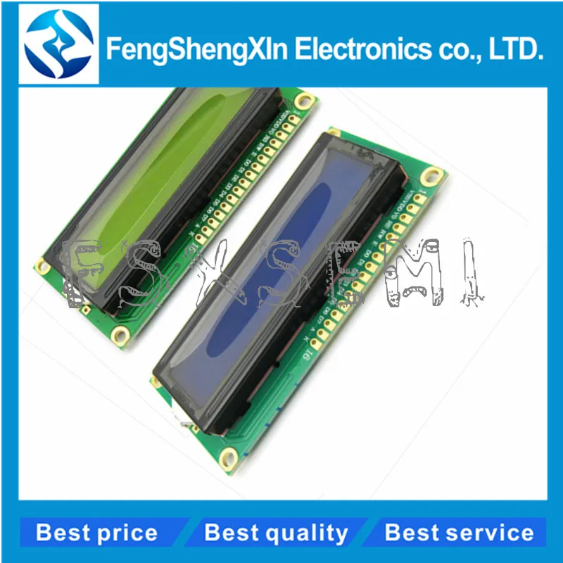 LCD1602 1602 LCD Module Blue / Yellow Green Screen 16x2 Character LCD Display PCF8574T PCF8574 IIC I2C Interface 5V for arduino