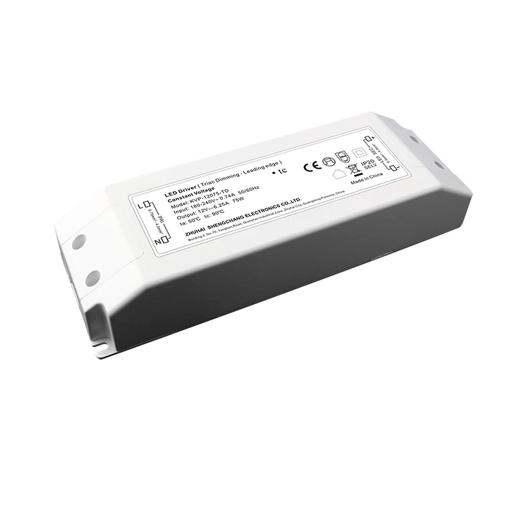 

PWM output 12V 6A 75W triac dimmable led driver 220v to 12V power supply 24V led light transformer,AC90-130V/AC180~250V input