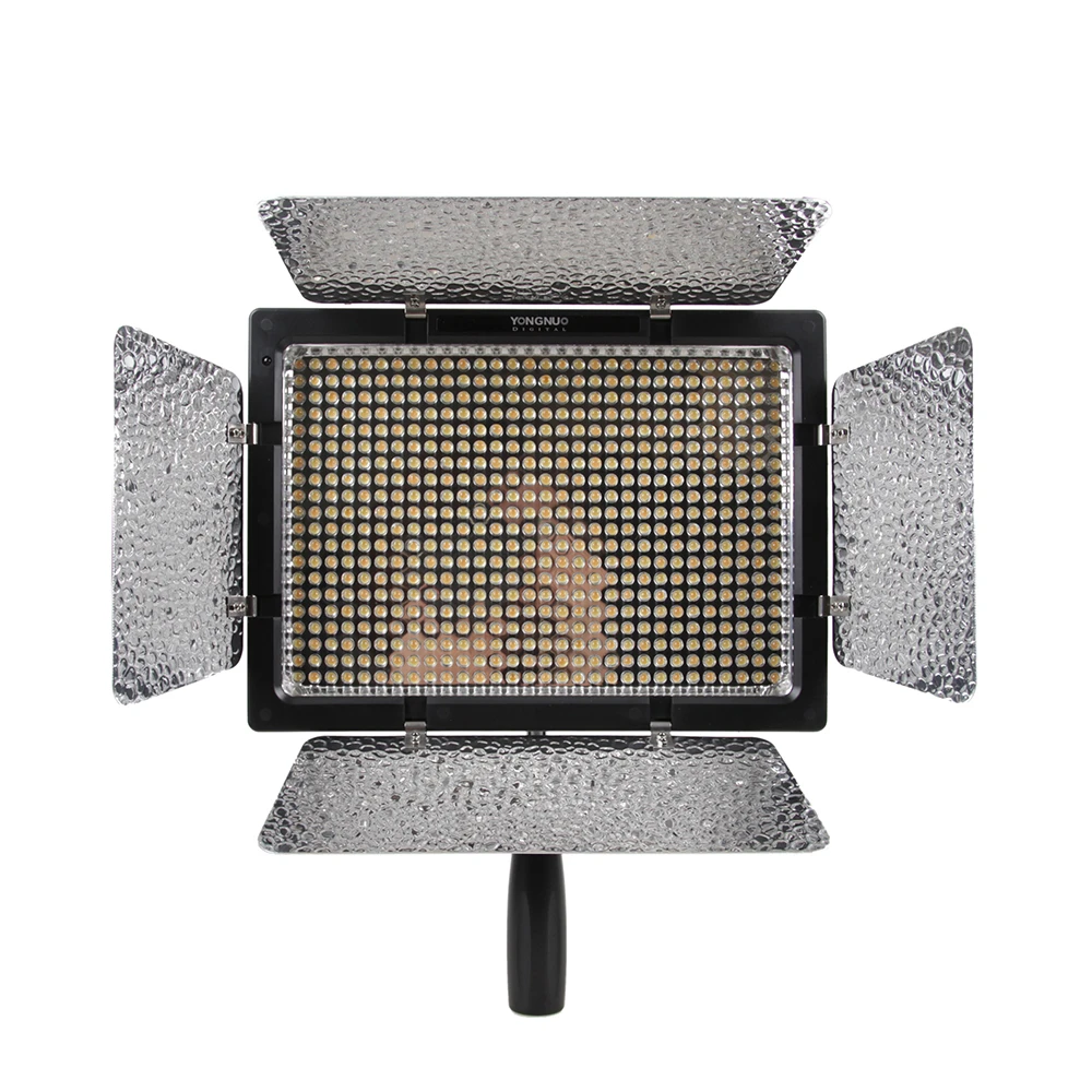 Yongnuo kit de fotografia yn600l cri95 led painel de luz de vídeo com adaptador de alimentação ac ajustável 3200k-5600k YN-600L led luz de estúdio
