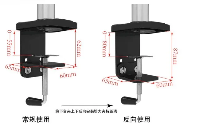 Soporte de pared para monitor de escritorio, nuevo y de alta calidad, capacidad de carga de 9-20kg, puntal de Gas, 17 "-27", pantalla plana, 2019