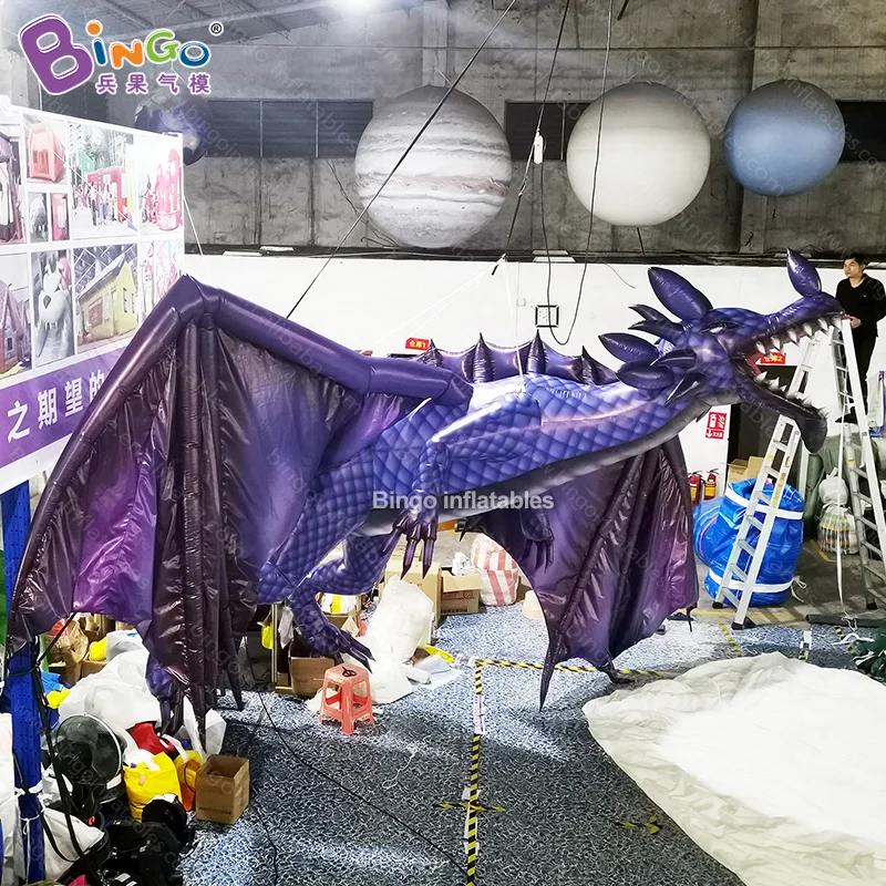 Personalized Giant Inflatable Dragon 6x4x6.3mH Inflatable Flying Dragon Balloon- Toy