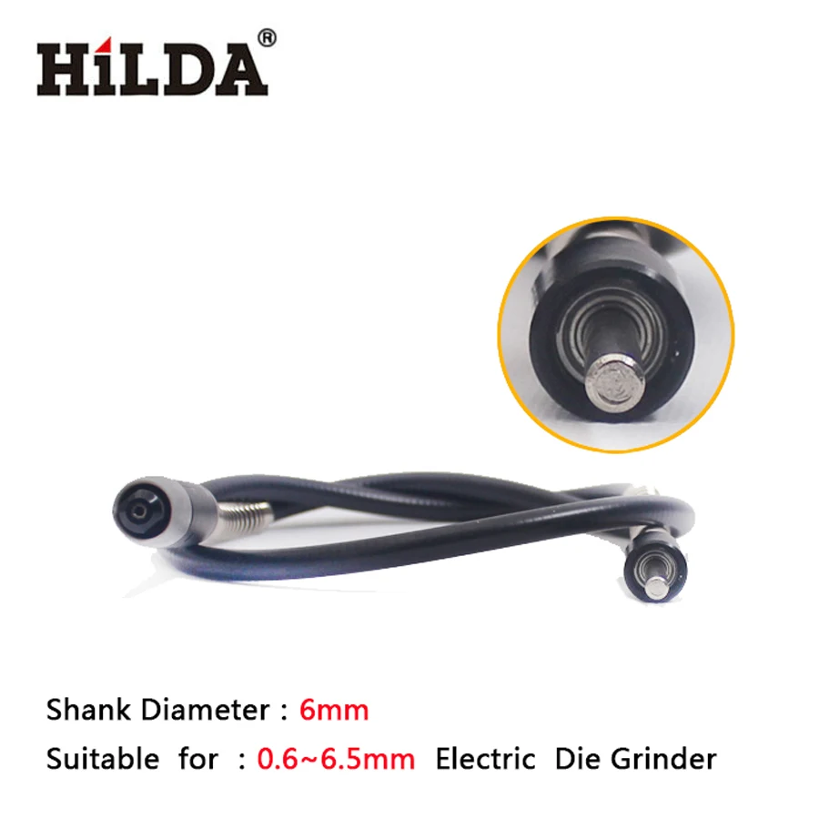 HILDA Flexible Shaft Fits Rotary Grinder Tool for Dremel  400W Rotary Tools 110cm with 6 Chuck for Dremel Accessories