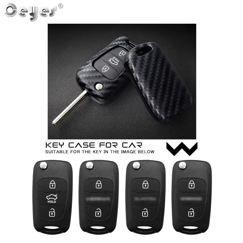 Ceyes Auto Key Cover Protective Shell Car Styling Case For Hyundai I30 Solaris Verna For Kia Rio K2 K5 Sportage Ceed Accessories