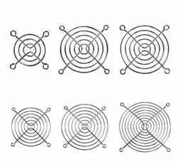 Protège-doigts en fil métallique argenté, 5 à 10 pièces, pour ventilateur de CPU, protecteur de grille de ventilateur cc, nickelé 40/60/80/90/120mm