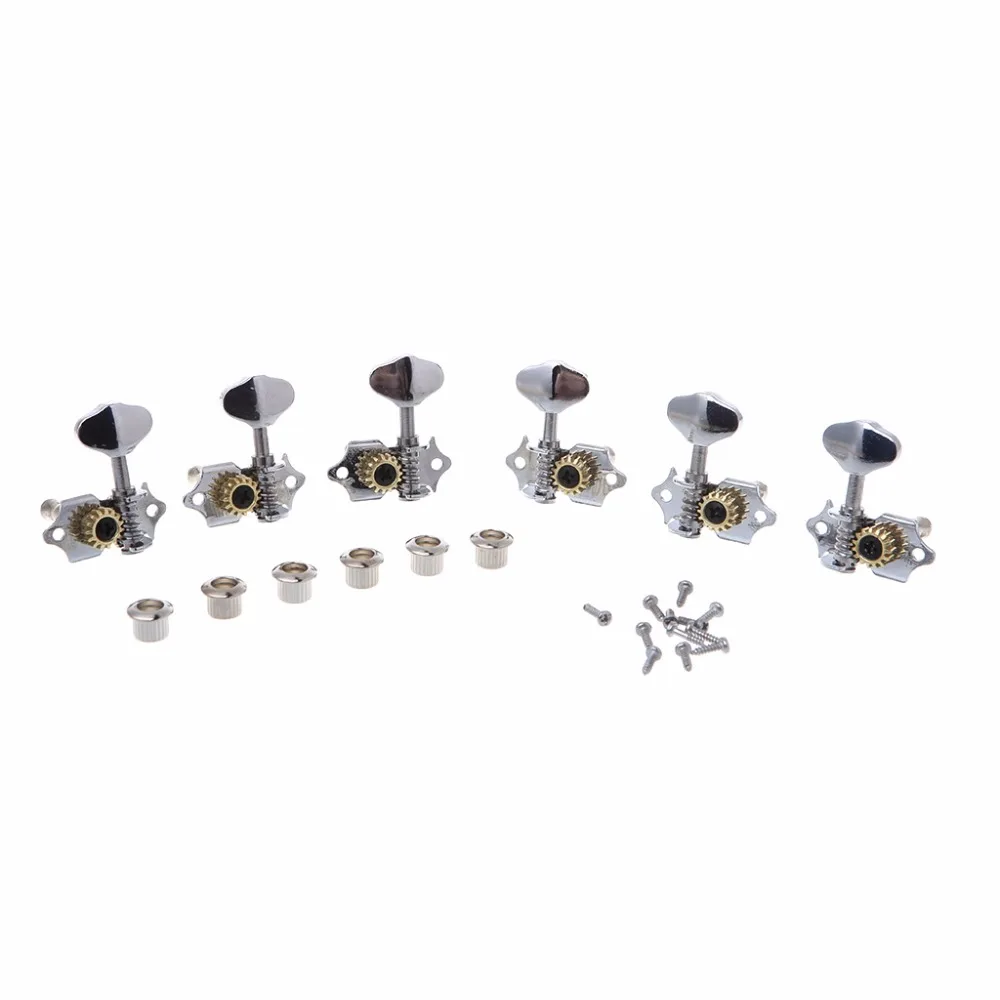 3R 3L For Grover Style Guitar String Tuner Open Gear Tuning Peg Machine Heads J18